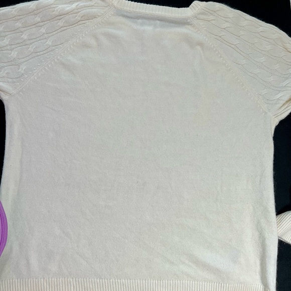 Croft & Barrow Women's Ivory Cable Knit Sweater - Picture 12 of 13